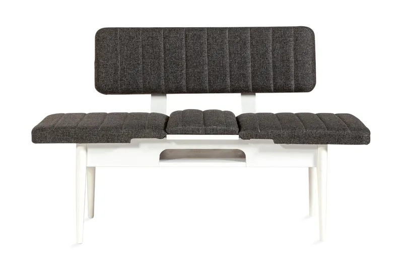 Idehult Benk 85 cm, Hvit / Antrasitt