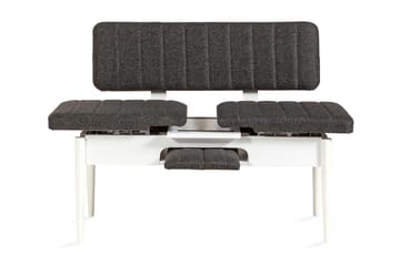 Idehult Benk 85 cm - Hvit / Antrasitt - Møbler - Stoler - Benk