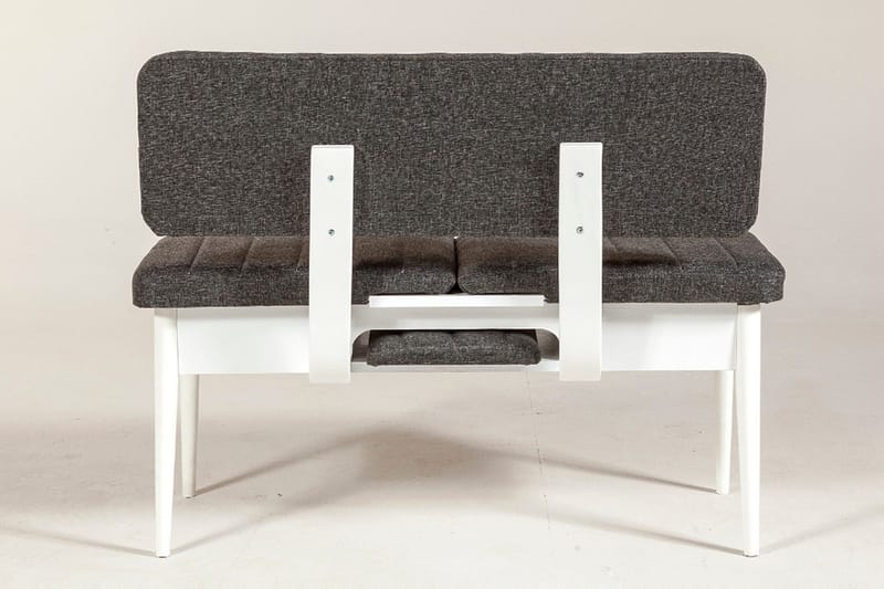 Idehult Benk 85 cm - Hvit / Antrasitt - Møbler - Stoler - Benk