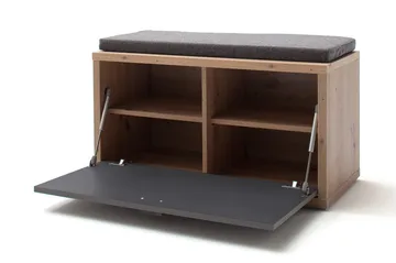 Nacimento Sittebenk 86 cm - Grå/Natur - Møbler - Stoler - Benk - Sittebenk med oppbevaring