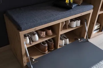 Nacimento Sittebenk 86 cm - Grå/Natur - Møbler - Stoler - Benk