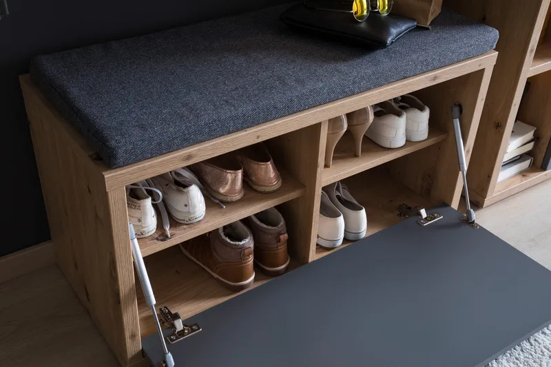 Nacimento Sittebenk 86 cm - Grå/Natur - Møbler - Stoler - Benk