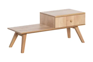 Nature Benk med Oppbevaring Tre / Natur - VOX - Møbler - Stoler - Benk