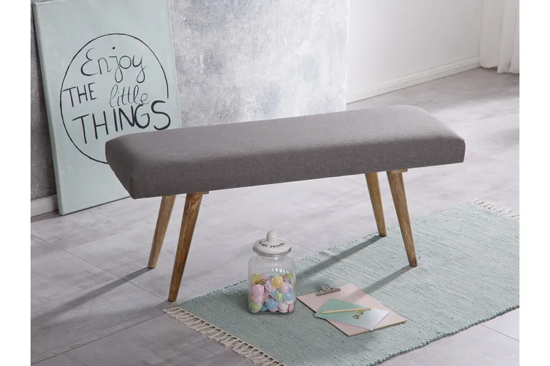 Peotter Sittebenk - Grå - Møbler - Stoler - Benk