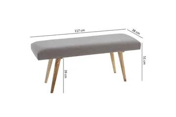 Peotter Sittebenk - Grå - Møbler - Stoler - Benk