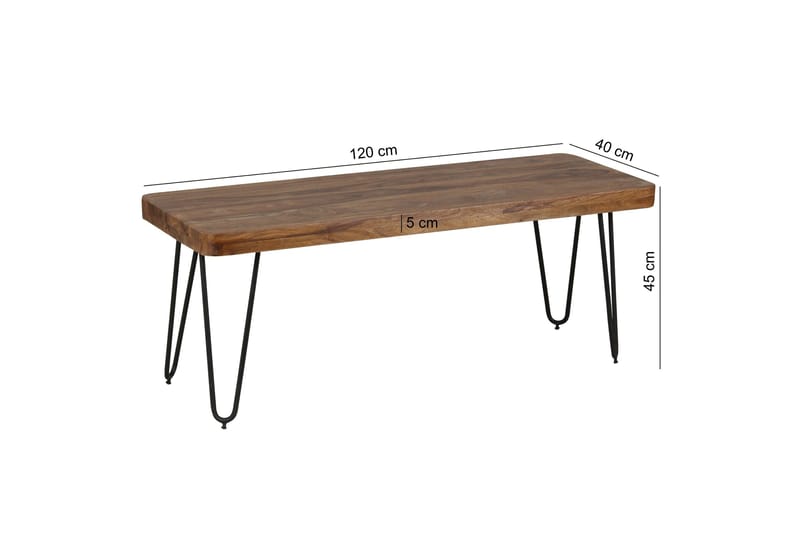 Ropka Sittebenk - Brun - Møbler - Stoler - Benk