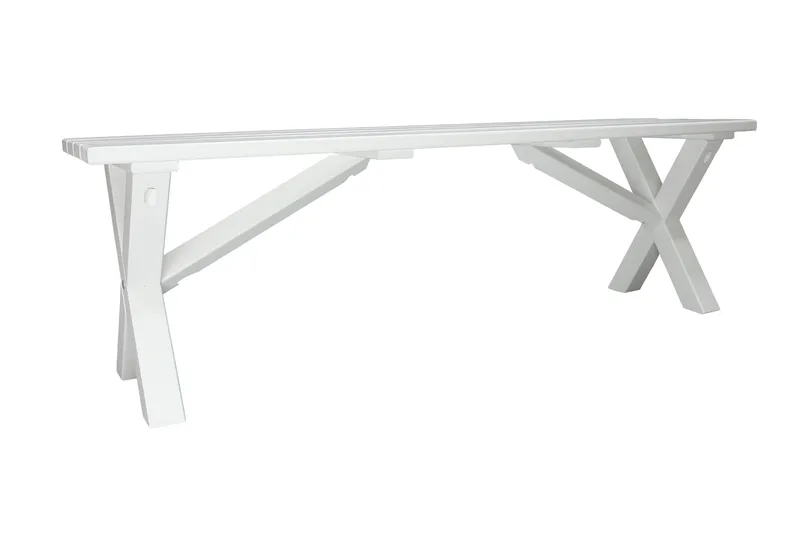 Scottsdale Sittebenk 140 cm Hvit - KWA - Møbler - Stoler - Benk