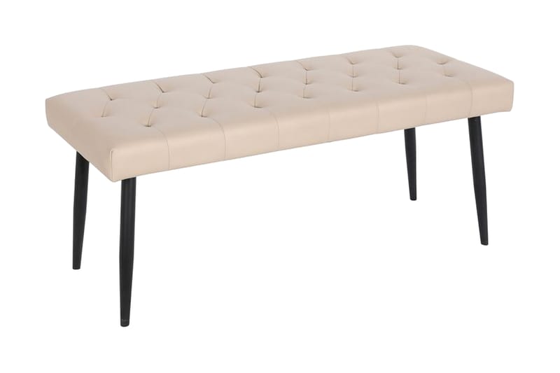Sengebenk Arvinne 104 cm - Beige/Kunstskinn - Møbler - Stoler - Benk