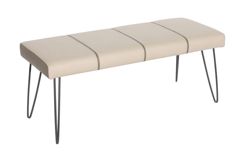 Sengebenk Benitin 104 cm - Beige/Kunstskinn - Møbler - Stoler - Benk