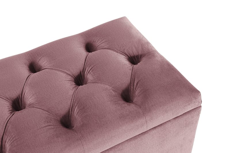 Royal Velvet Sengekiste Fløyel - Rosa - Møbler - Senger - Sengetilbehør - Oppbevaring til senger