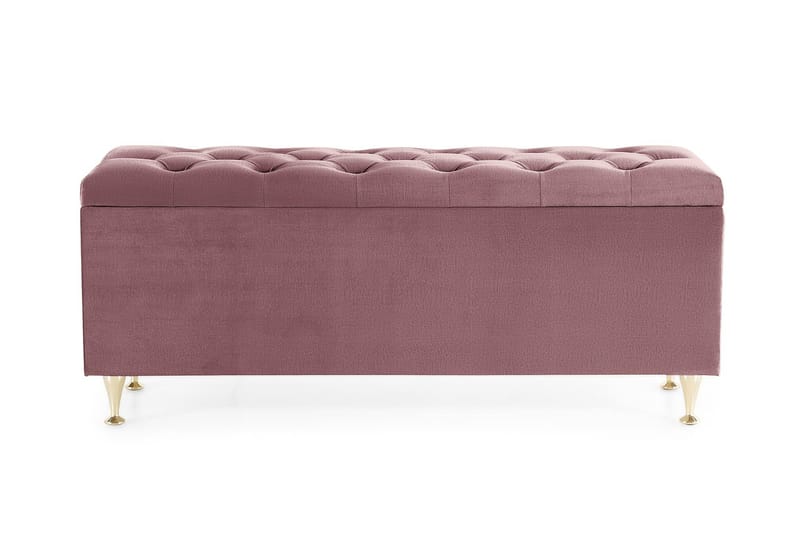 Royal Velvet Sengekiste Fløyel - Rosa - Møbler - Senger - Sengetilbehør - Oppbevaring til senger