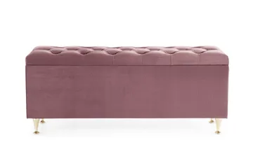 Royal Velvet Sengekiste Fløyel - Rosa - Møbler - Senger - Sengetilbehør - Oppbevaring til senger