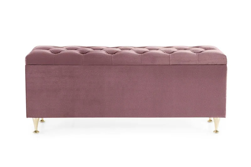 Royal Velvet Sengekiste Fløyel - Rosa - Møbler - Senger - Sengetilbehør - Oppbevaring til senger