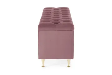 Royal Velvet Sengekiste Fløyel - Rosa - Møbler - Senger - Sengetilbehør - Oppbevaring til senger