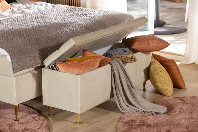 Royal Velvet Sengekiste Fløyel - Møbler - Senger - Sengetilbehør - Oppbevaring til senger