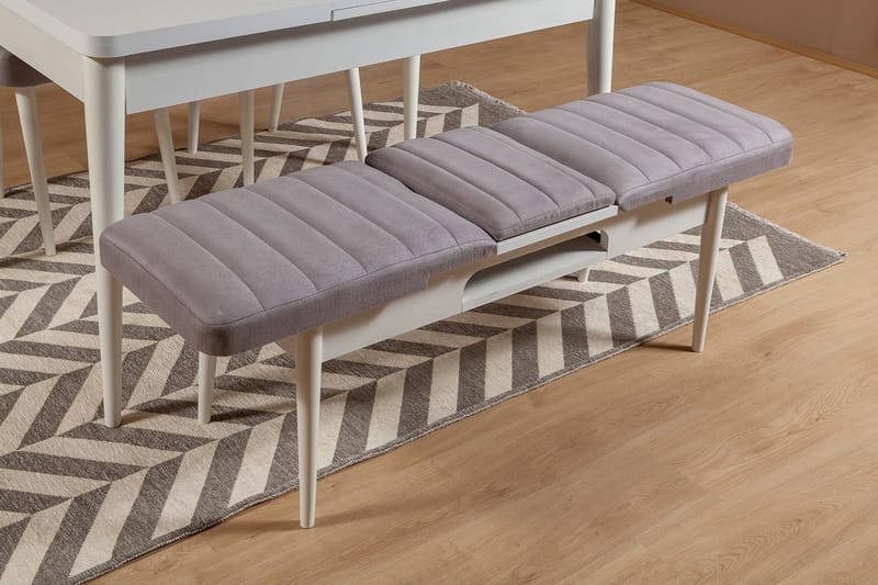 Shundrea Benk 51 cm - Hvit - Møbler - Stoler - Benk