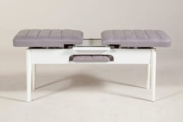 Shundrea Benk 51 cm - Hvit - Møbler - Stoler - Benk