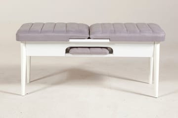 Shundrea Benk 51 cm - Hvit - Møbler - Stoler - Benk