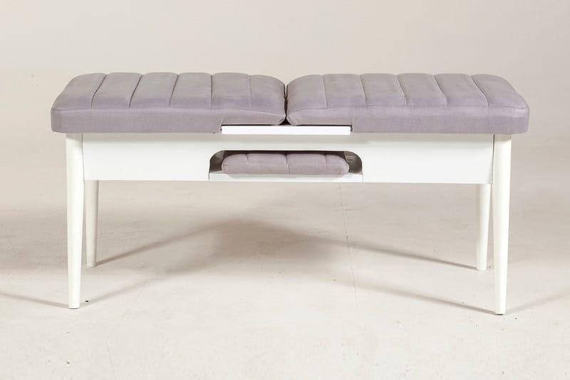 Shundrea Benk 51 cm - Hvit - Møbler - Stoler - Benk