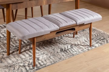 Shundrea Benk 51 cm - Valnøtt - Møbler - Stoler - Benk