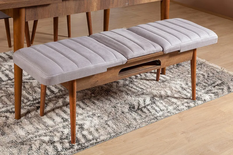 Shundrea Benk 51 cm - Valnøtt - Møbler - Stoler - Benk