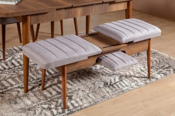 Shundrea Benk 51 cm - Valnøtt - Møbler - Stoler - Benk