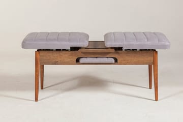 Shundrea Benk 51 cm - Valnøtt - Møbler - Stoler - Benk