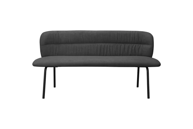 Spisebenk Casey Grå - Grå - Møbler - Stoler - Benk - Benk med ryggstøtte