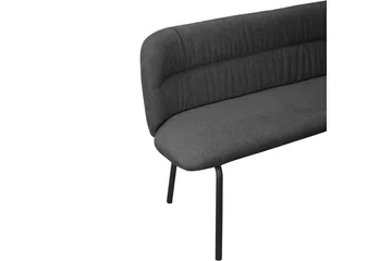 Spisebenk Casey Grå - Grå - Møbler - Stoler - Benk - Benk med ryggstøtte