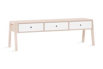 SPOT Benk med Oppbevaring Tre / Natur / Hvit - VOX - Møbler - Stoler - Benk - Sittebenk med oppbevaring