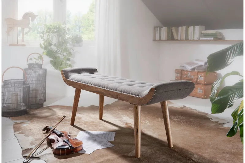 Timiothy Sittebenk - Grå - Møbler - Stoler - Benk