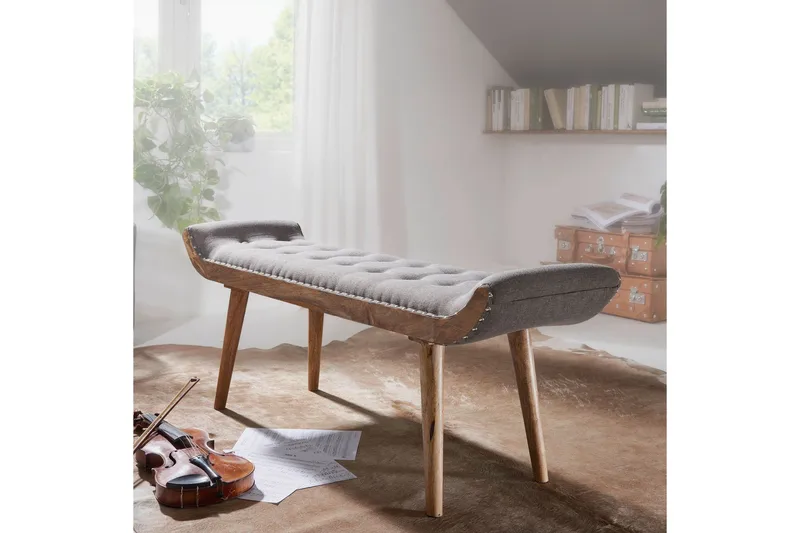 Timiothy Sittebenk - Grå - Møbler - Stoler - Benk
