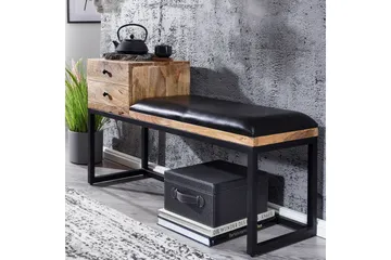 Tultered Sittebenk 100 cm - Brun - Møbler - Stoler - Benk
