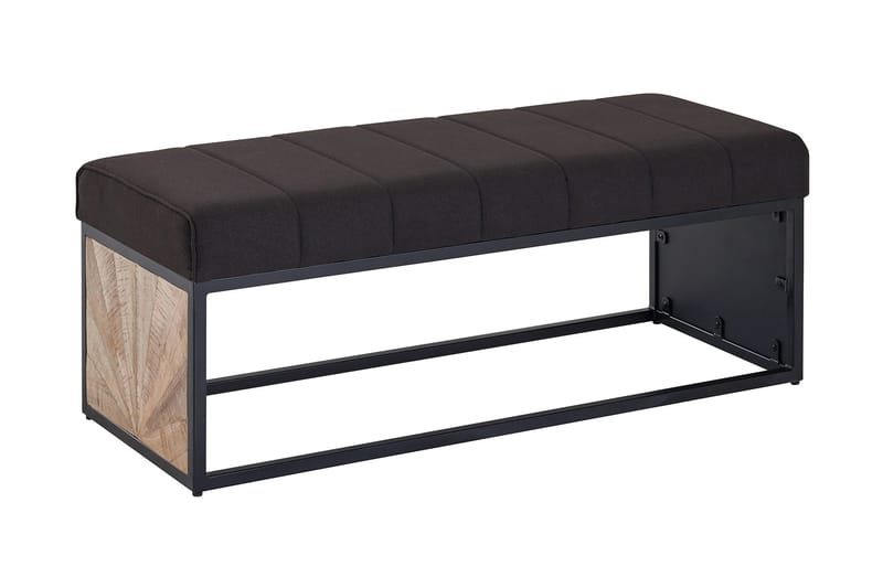 Tultered Sittebenk 105 cm, Svart