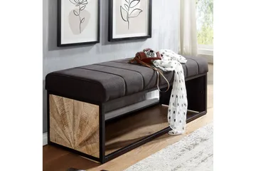 Tultered Sittebenk 105 cm - Svart - Møbler - Stoler - Benk