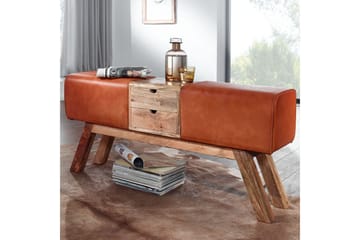 Tultered Sittebenk 120 cm - Brun - Møbler - Stoler - Benk