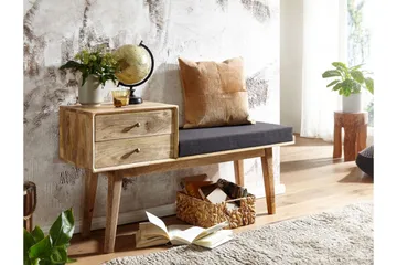 Tultered Sittebenk 120 cm - Brun - Møbler - Stoler - Benk