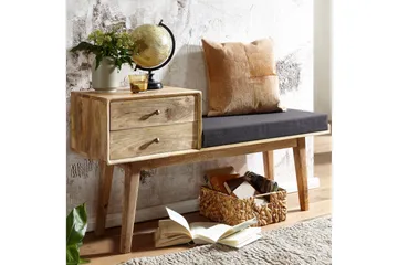 Tultered Sittebenk 120 cm - Brun - Møbler - Stoler - Benk