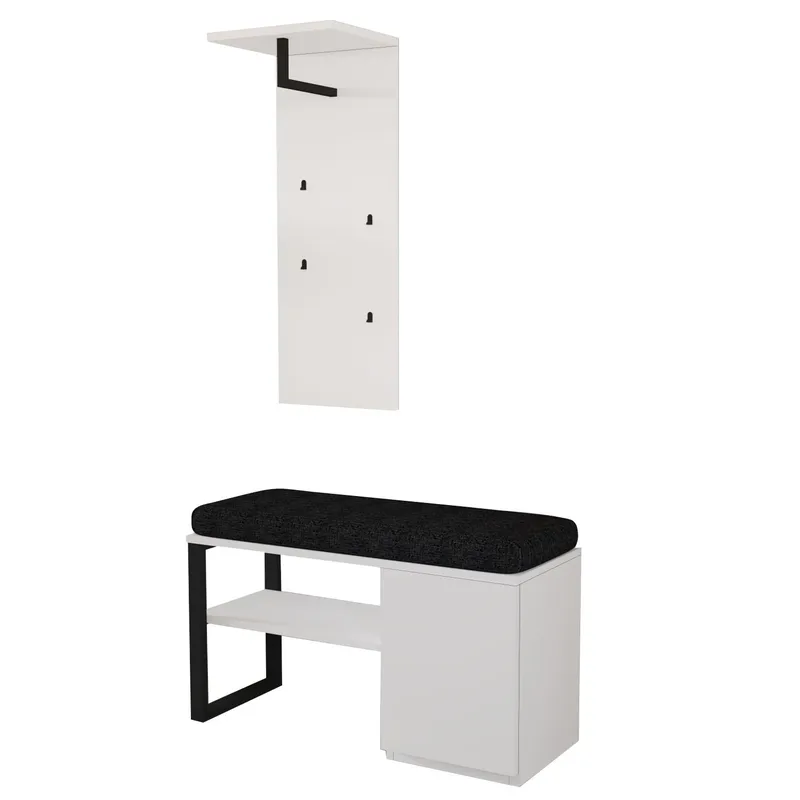 Uniqo Hallstativsett 35x90x35 cm, Hvit