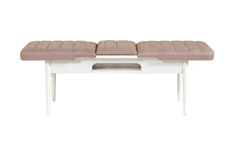 Valsot Sittebenk 110 cm, Hvit/Brun