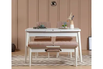 Valsot Sittebenk 110 cm - Hvit/Brun - Møbler - Stoler - Benk