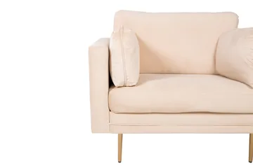 Bloom Fløyelslenestol - Beige - Møbler - Stoler - Lenestoler