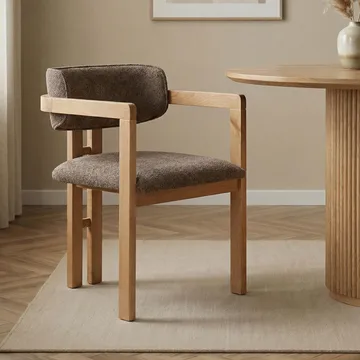 Bonavista Stol - brun og eik - Møbler - Stoler - Spisestuestoler & kjøkkenstoler