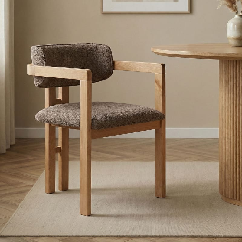 Bonavista Stol - brun og eik - Møbler - Stoler - Spisestuestoler & kjøkkenstoler