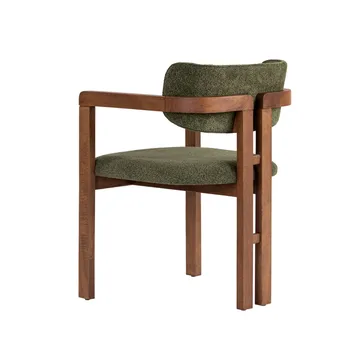 Bonavista Stol - grønn og valnøtt - Møbler - Stoler - Spisestuestoler & kjøkkenstoler