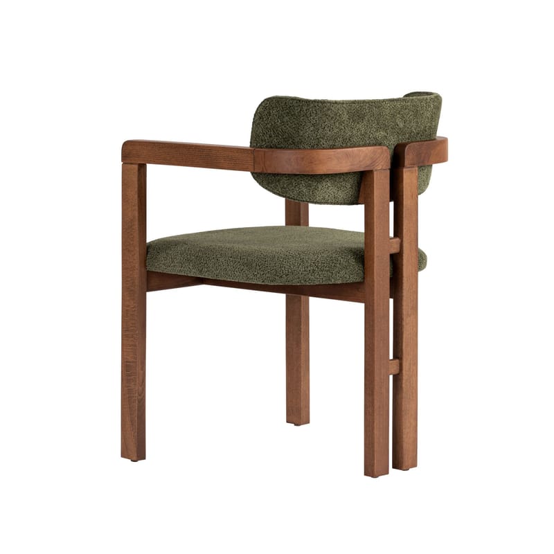 Bonavista Stol - grønn og valnøtt - Møbler - Stoler - Spisestuestoler & kjøkkenstoler