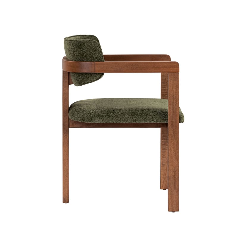 Bonavista Stol - grønn og valnøtt - Møbler - Stoler - Spisestuestoler & kjøkkenstoler