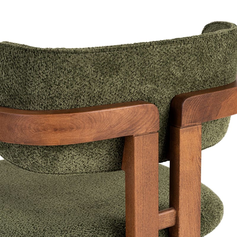 Bonavista Stol - gr ønn og valnøtt - Møbler - Stoler - Spisestuestoler & kjøkkenstoler