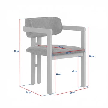 Bonavista Stol - hvit og mørk valnøtt - Møbler - Stoler - Spisestuestoler & kjøkkenstoler