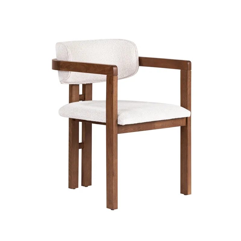 Bonavista Stol, hvit og valnøtt